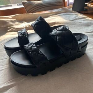 Forever 21 Braided Platform Sandals Size 9